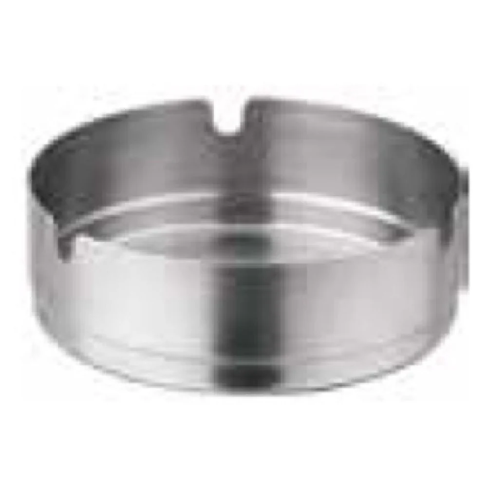 Winco SAS-4 4 Inch Dia Round Stackable Ash Tray Stainless Steel