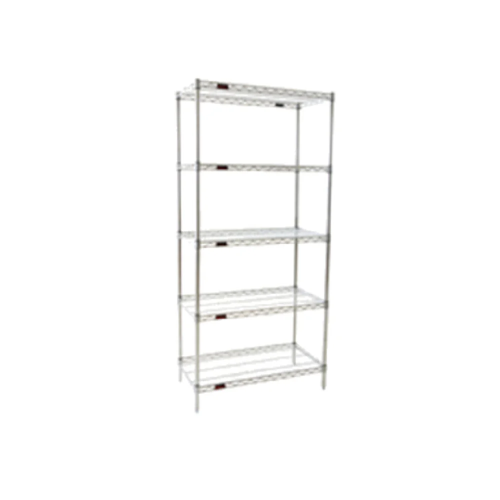Eagle S5-86-2142C 42 Inch 5-Tier Starter Shelving Unit Wire Chrome Finish Eagle S5-86-2142C 42 Inch 5-Tier Starter Shelving Unit Wire Chrome Finish