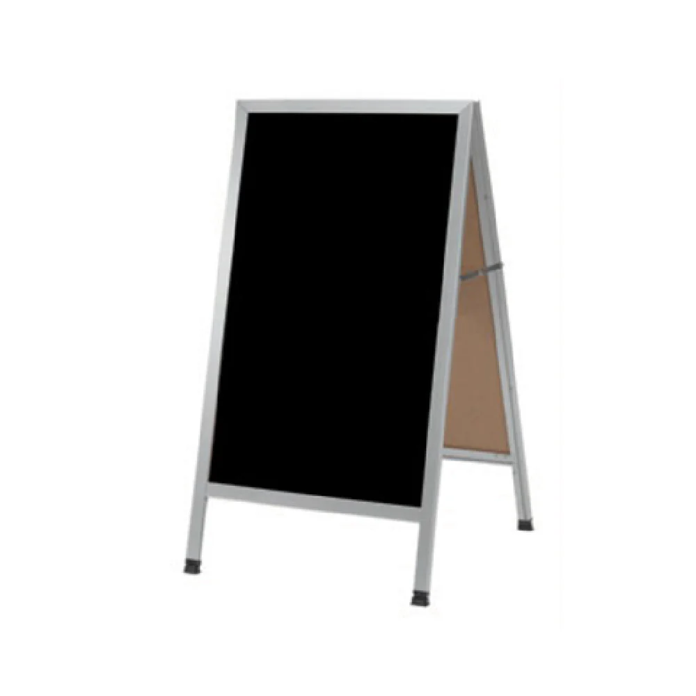 Aarco AA-5SB 24 Inch Black Porcelain A-Frame Sidewalk Markerboard and Aluminum Aarco AA-5SB 24 Inch Black Porcelain A-Frame Sidewalk Markerboard and Aluminum
