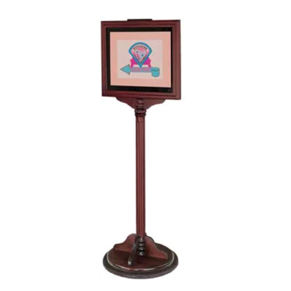 Forbes Industries 6820 Sign Stand 16 Inch x 14 Inch Window Freestanding Acrylic Wood Base