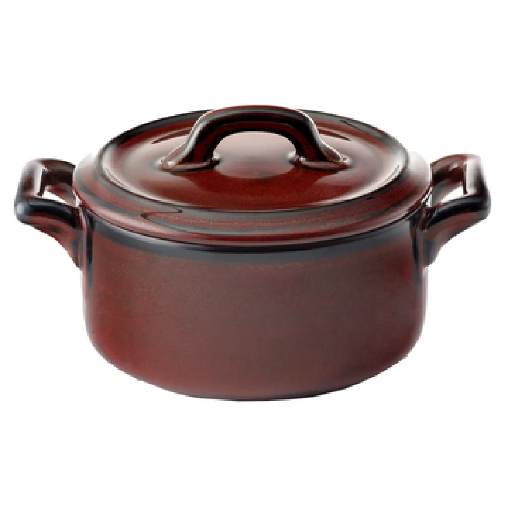 Bon Chef 1600003PBURNTUMBER 4 Inch Cocottes Cover Porcelain Burnt Umber Bon Chef 1600003PBURNTUMBER 4 Inch Cocottes Cover Porcelain Burnt Umber