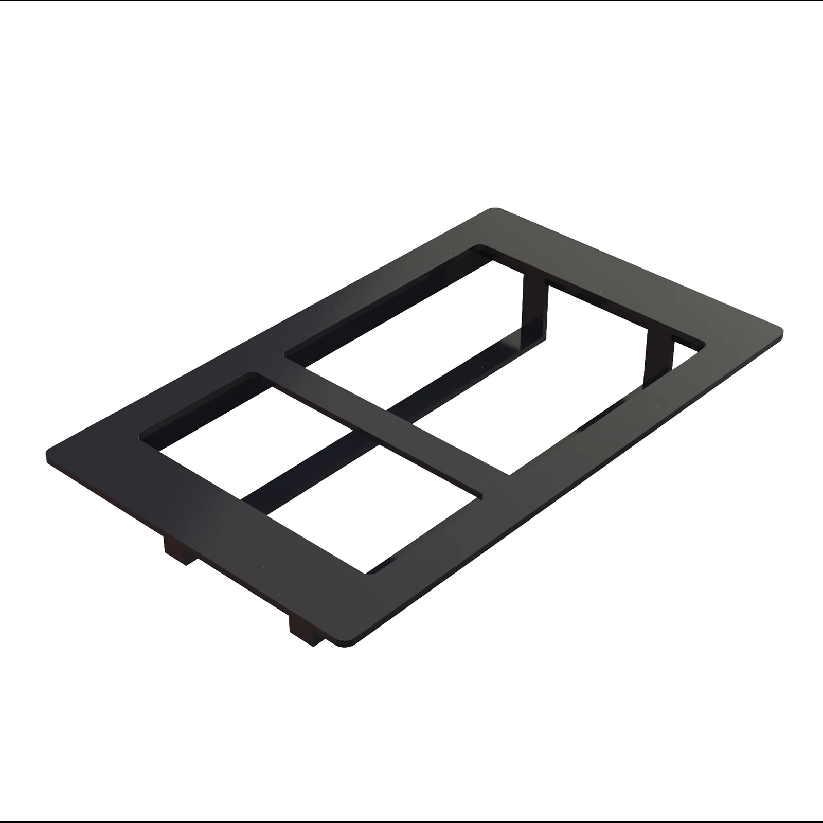 Tablecraft CW5080RSA 12-7/8 Inch Cold Food Template with Duracoat Aluminum Finish