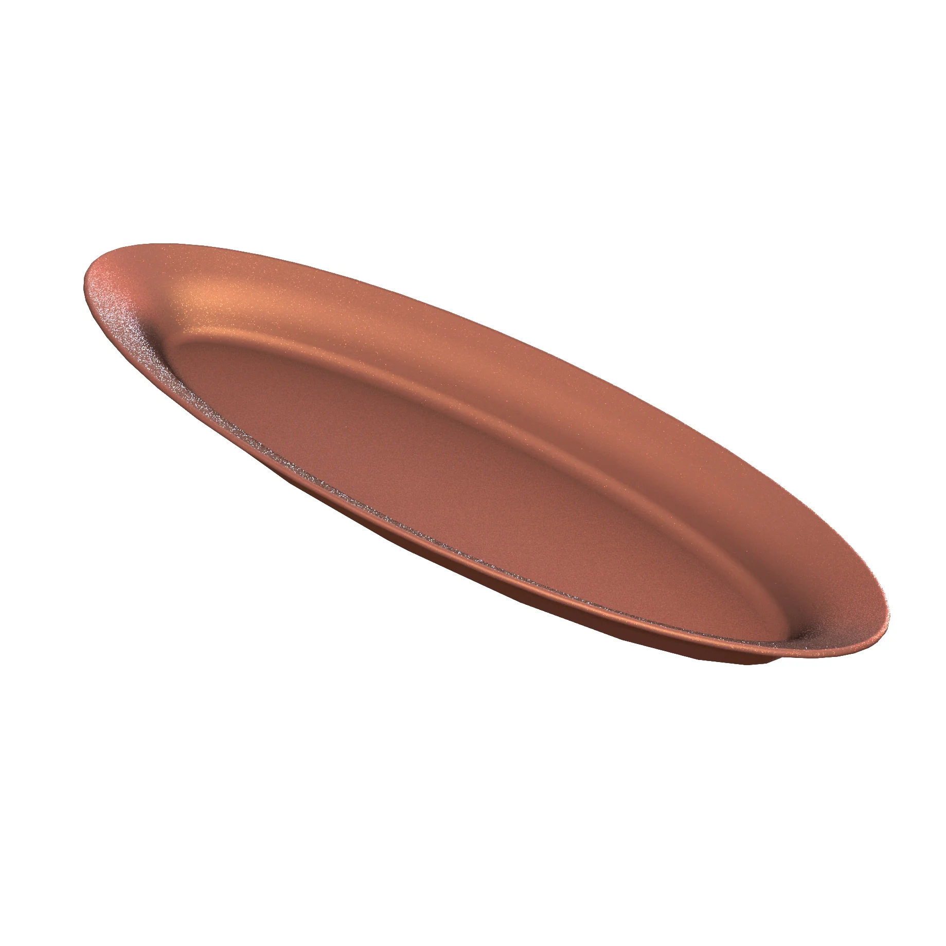 Tablecraft CW2200CP 23-1/2 Inch Oblong Platter Cold Holding Aluminum Copper Finish