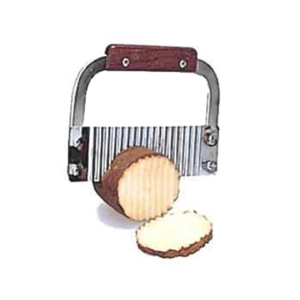 Admiral Craft SER-7 7 Inch Corrugated Blade Knife Wooden Handle Stainless Steel