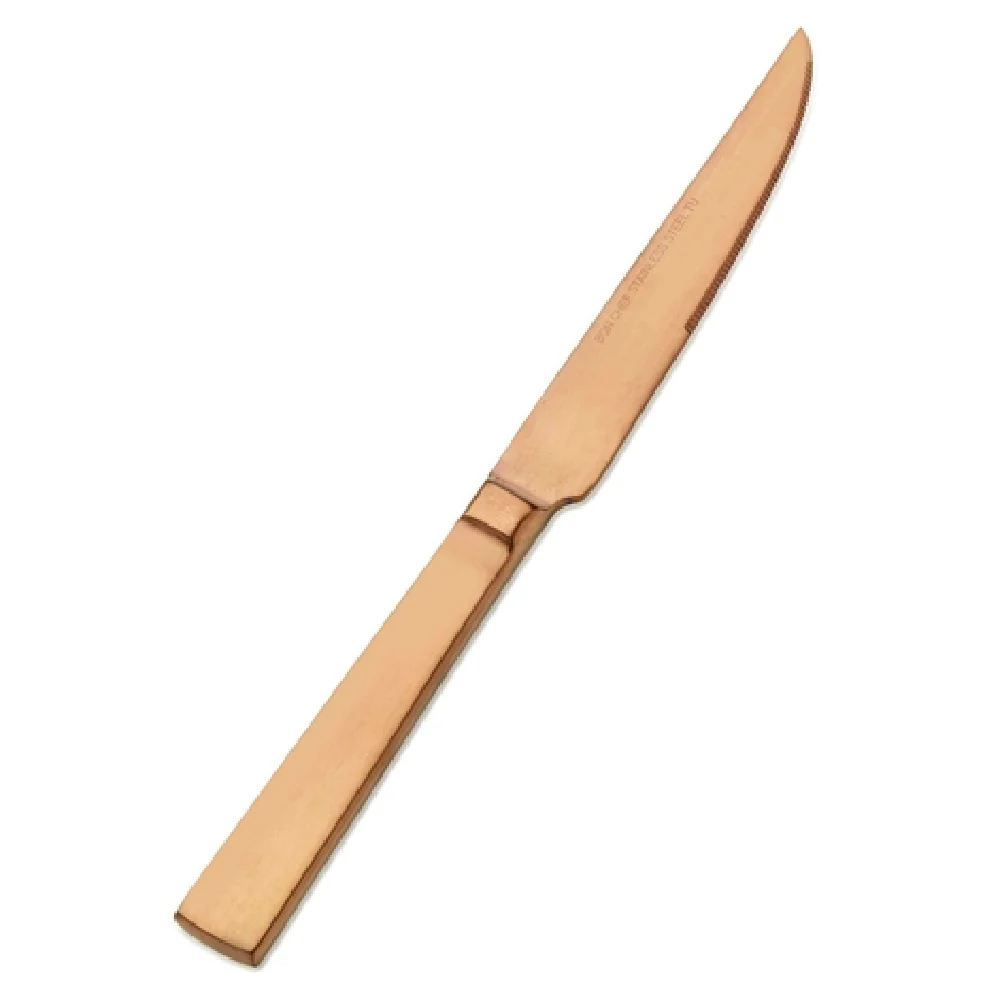 Bon Chef S3715RGM 9-1/2 Inch 13/0 Stainless Steel Roman Knife Rose Gold Matte