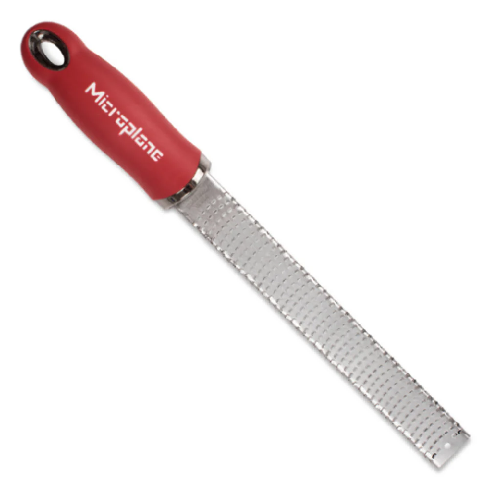 JB Prince UA119 1.31 Inch Manual Zester Grater with Stainless Steel Blade Red Handle JB Prince UA119 1.31 Inch Manual Zester Grater with Stainless Steel Blade Red Handle
