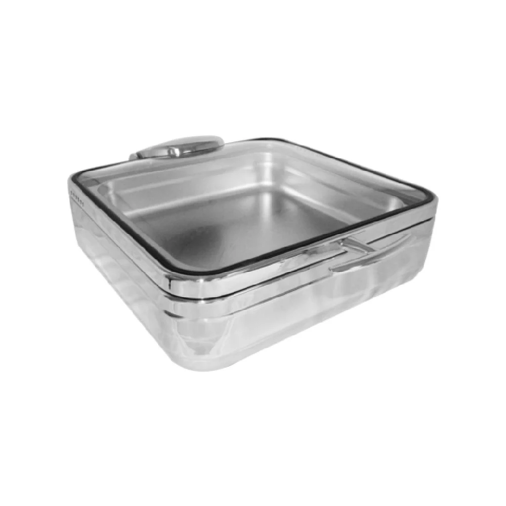 Spring USA 2574-6/23 17 Inch Induction Chafer All Glass Cover Stainless Steel 6 Quart Spring USA 2574-6/23 17 Inch Induction Chafer All Glass Cover Stainless Steel 6 Quart