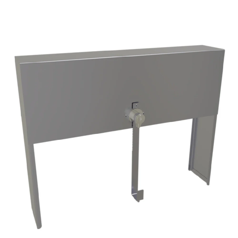 Glastender SSRC-14 14 Inch Speed Rail Locking Cover Stainless Steel with ETL Sanitation