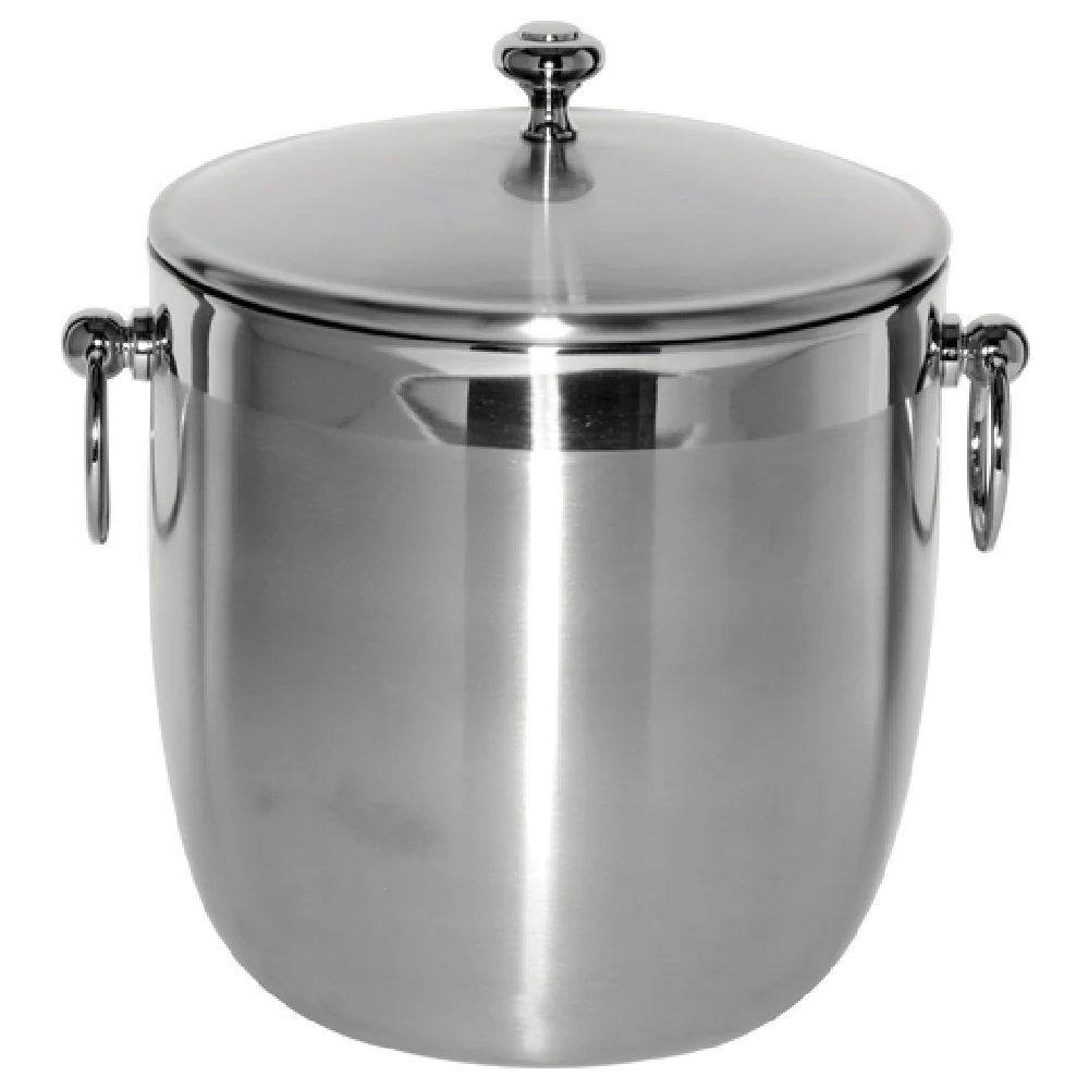 Service Ideas IB3BSBODY 3 Liter Ice Bucket Round Stainless Steel Brushed Finish Service Ideas IB3BSBODY 3 Liter Ice Bucket Round Stainless Steel Brushed Finish
