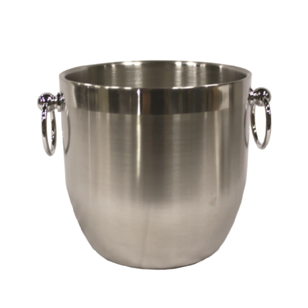 Service Ideas IB3BSBODY 3 Liter Ice Bucket Round Stainless Steel Brushed Finish Service Ideas IB3BSBODY 3 Liter Ice Bucket Round Stainless Steel Brushed Finish