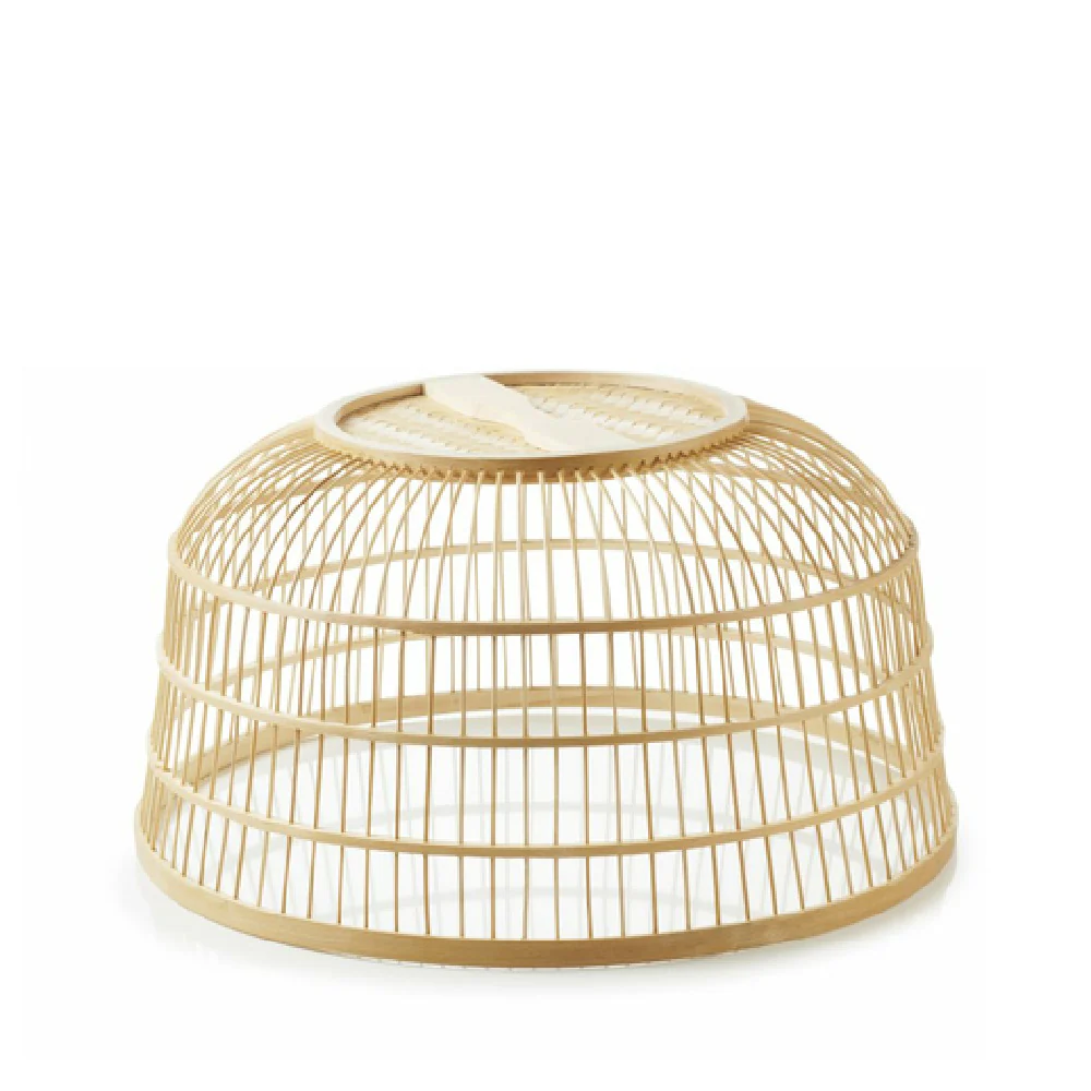 Revol 654244 15-3/4 Inch Round Bamboo Cloche for Food Presentation Revol 654244 15-3/4 Inch Round Bamboo Cloche for Food Presentation
