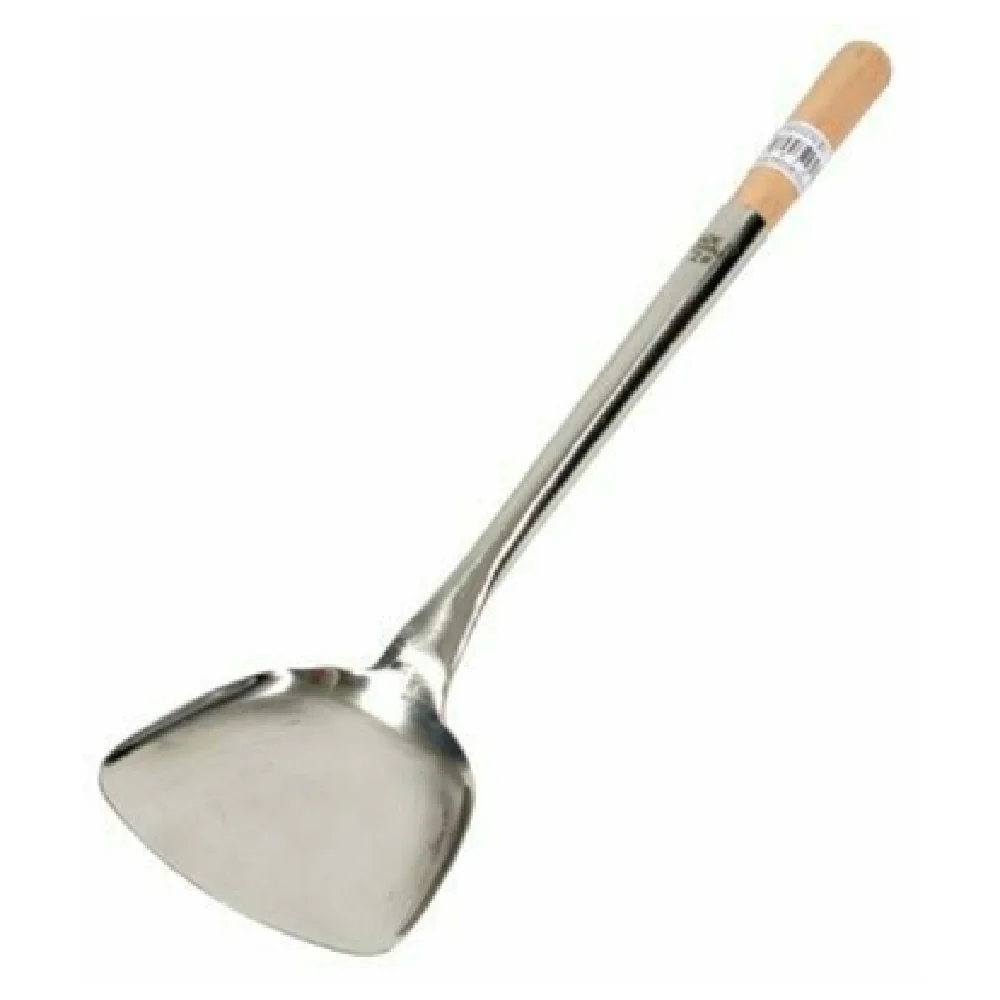 Town 33972/DZ 18-1/4 Inch Wok Shovel Stainless Steel with Wood Handle Dozen