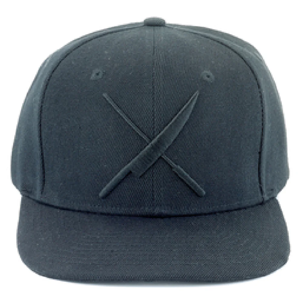 Mercer Culinary M60132BKB Snap Back Cap Adjustable Cotton Black Logo