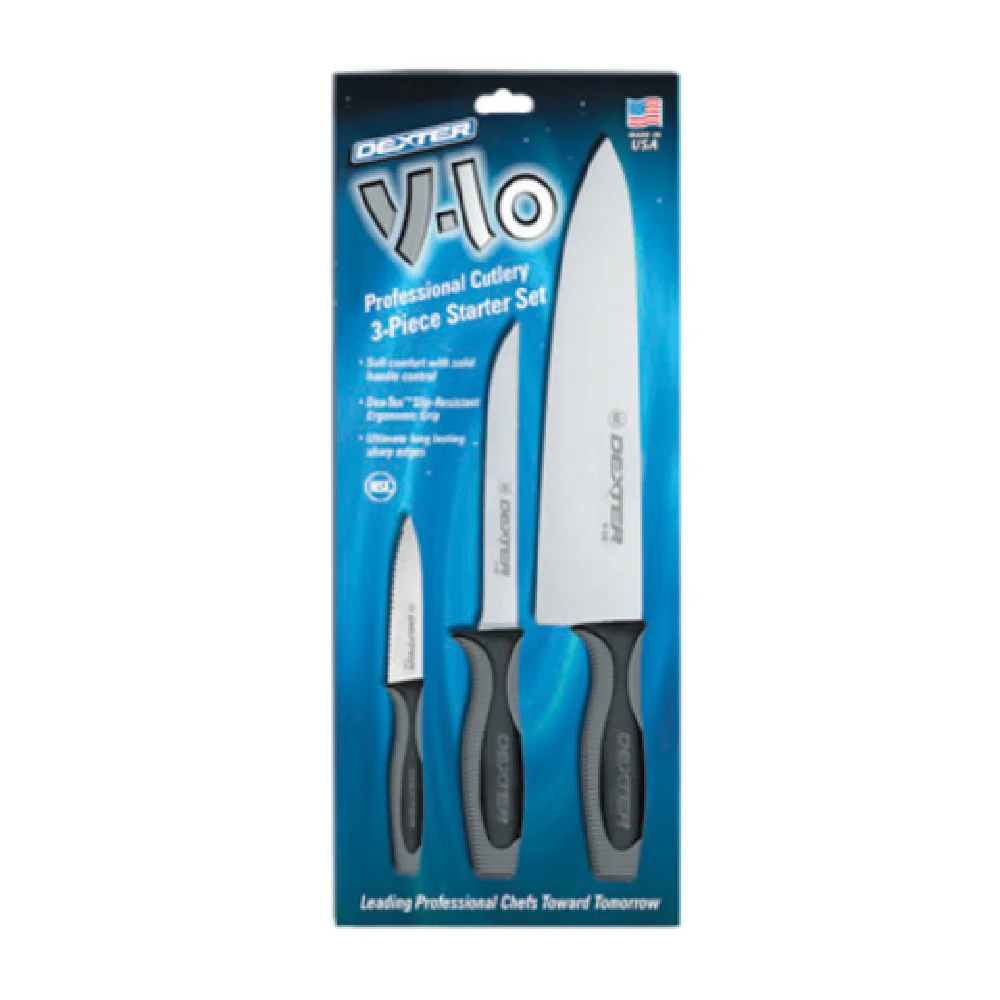 Dexter Russell V3CP 10 Inch Chef Knife 6 Inch Boning Knife 3.5 Inch Paring Knife Set Dexter Russell V3CP 10 Inch Chef Knife 6 Inch Boning Knife 3.5 Inch Paring Knife Set