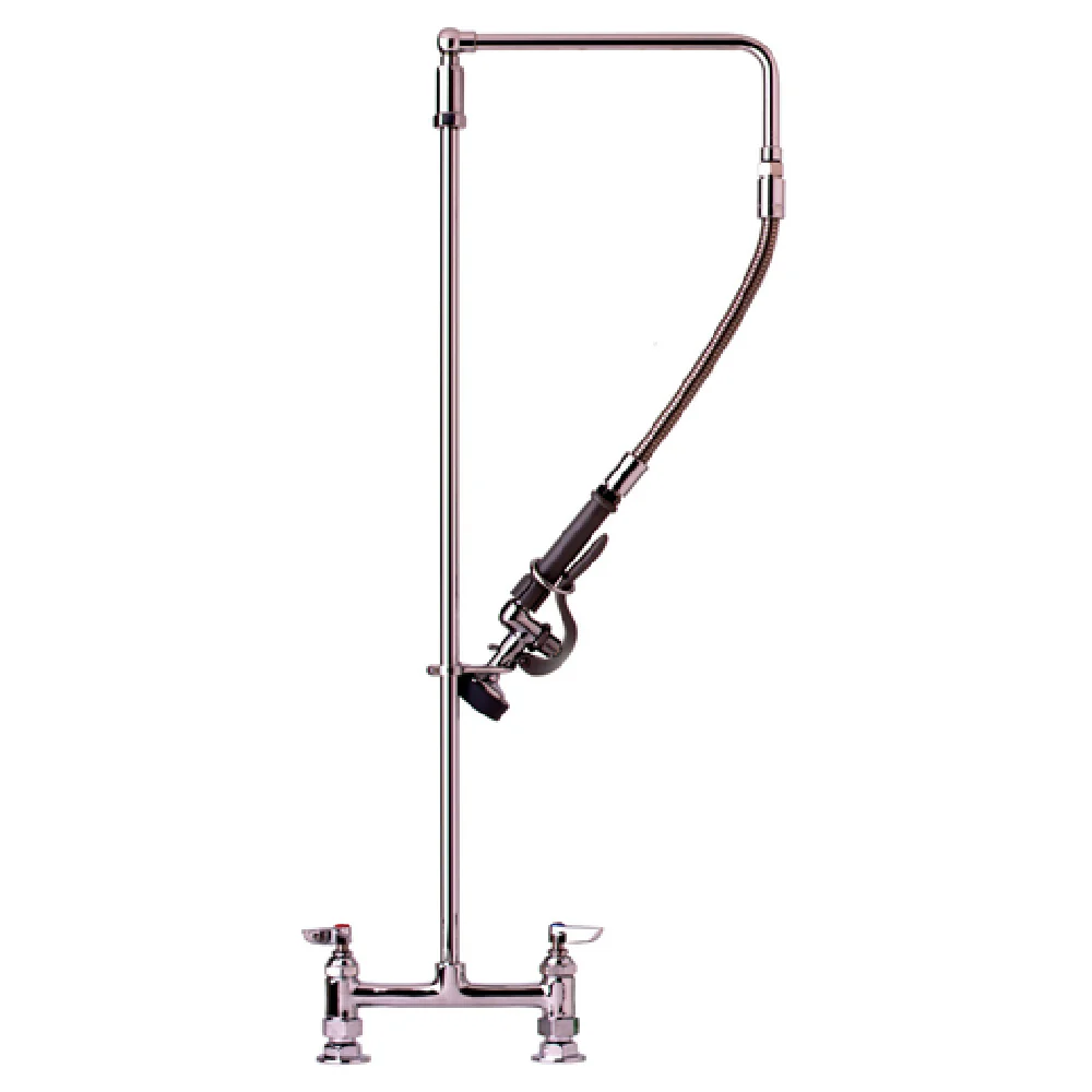 T&S Brass B-0121 Pre-Rinse Faucet Assembly 8 Inch Center Deck Faucet with 20 Inch Hose T&S Brass B-0121 Pre-Rinse Faucet Assembly 8 Inch Center Deck Faucet with 20 Inch Hose