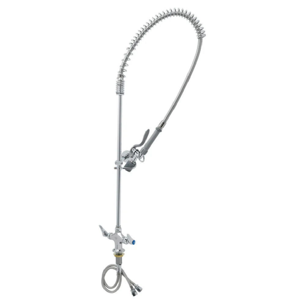 T&S Brass B-0113-BJ Pre-Rinse Faucet Assembly Mixing Faucet with Spring Action Gooseneck T&S Brass B-0113-BJ Pre-Rinse Faucet Assembly Mixing Faucet with Spring Action Gooseneck