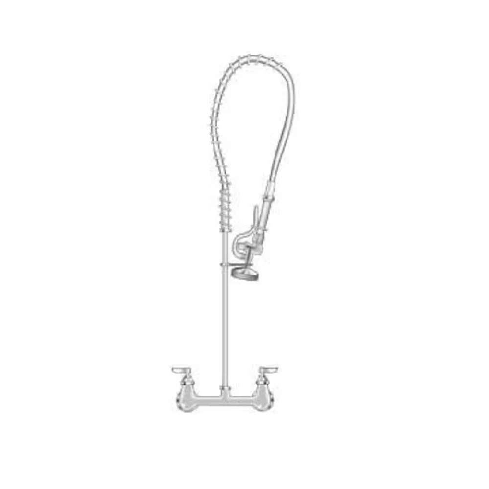 AERO Manufacturing S-07 8 Inch OC Splash Mount Pre-rinse Faucet Assembly with Burners