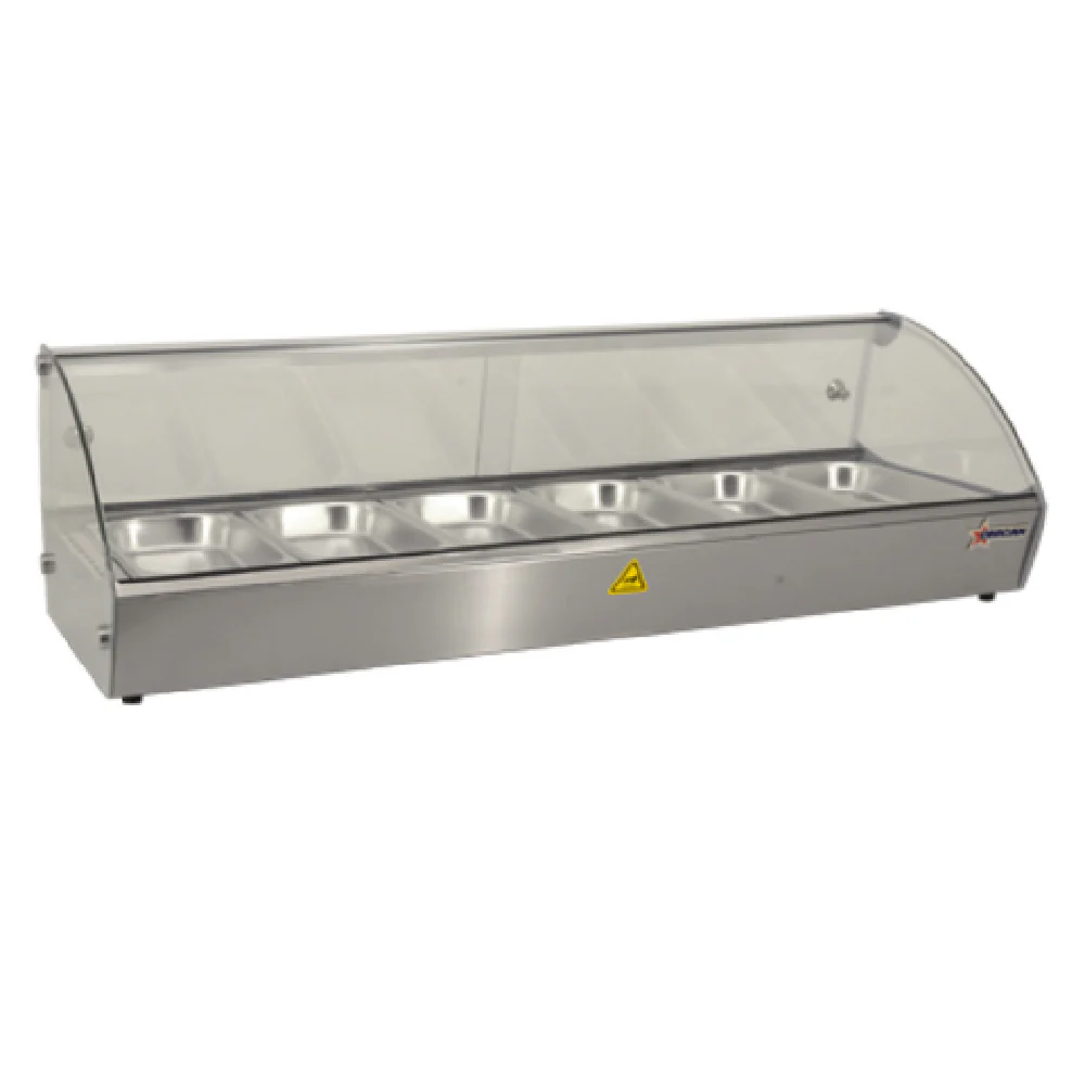 Omcan 43119 44 Inch Food Warmer Display Case Countertop Full Service Stainless Steel Omcan 43119 44 Inch Food Warmer Display Case Countertop Full Service Stainless Steel
