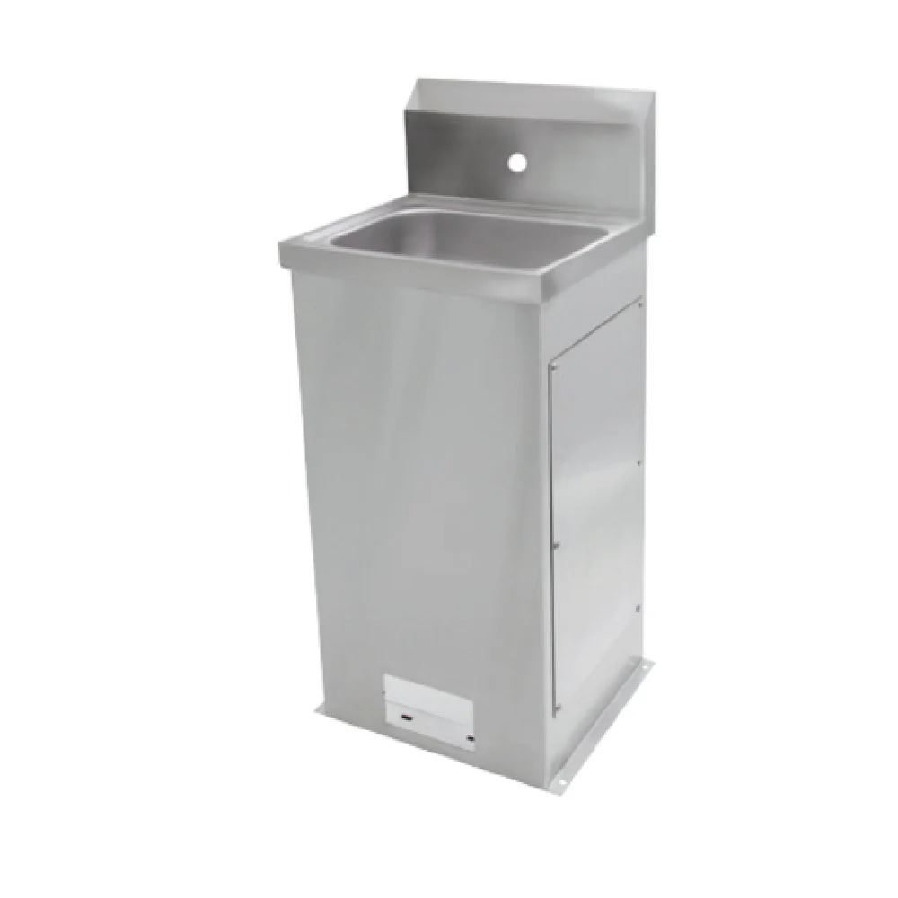 John Boos PBHS-F-1410-X 14 Inch Floor Mount Hand Sink with Centered Faucet Hole John Boos PBHS-F-1410-X 14 Inch Floor Mount Hand Sink with Centered Faucet Hole