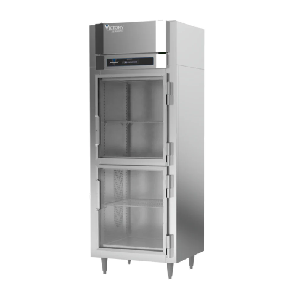 Victory RS-1N-S1-HG-HC 31 Inch one-section refrigerator 20.15 cu ft stainless steel with glass doors Victory RS-1N-S1-HG-HC 31 Inch one-section refrigerator 20.15 cu ft stainless steel with glass doors