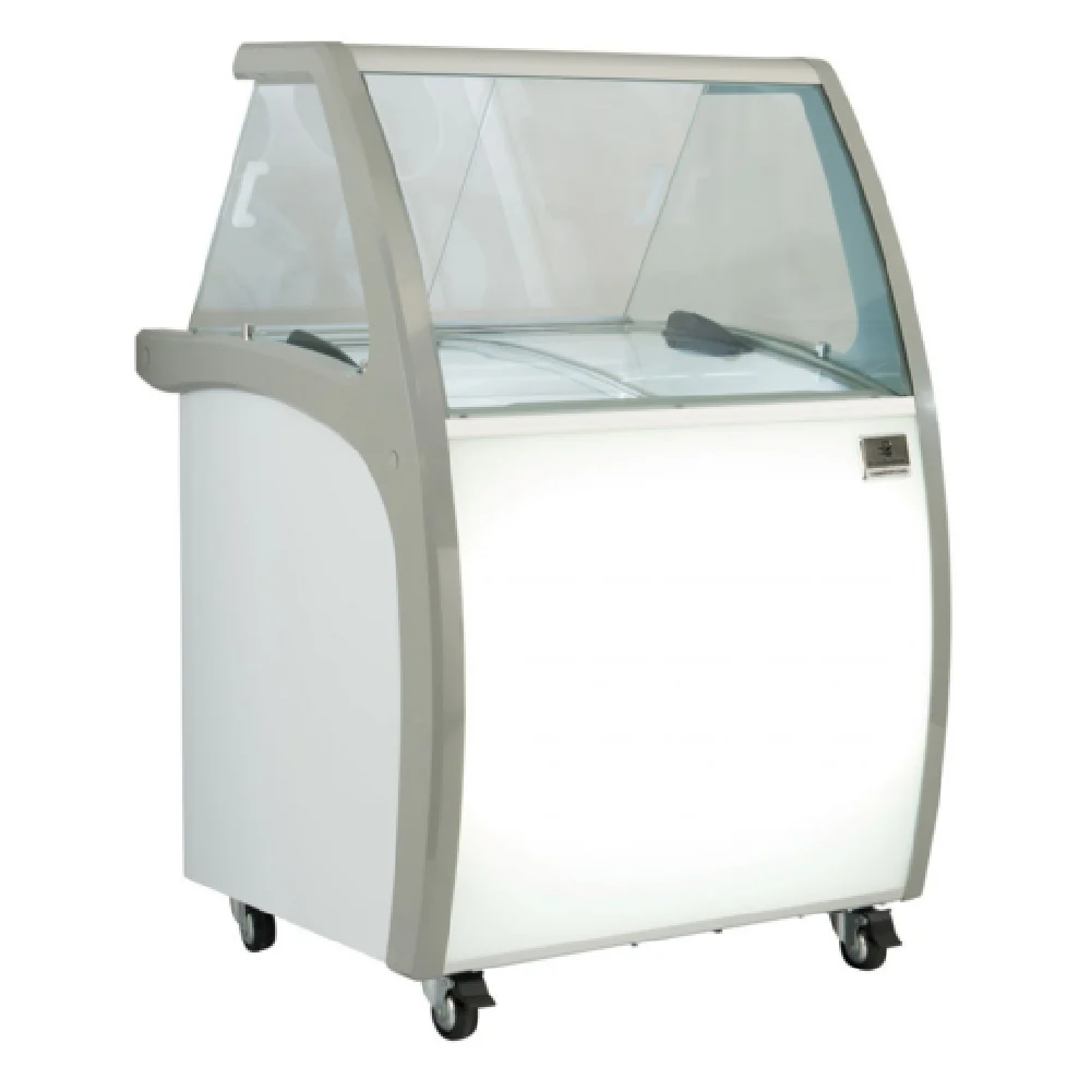 Kelvinator KCICDC4FH 33 Inch Dipping Ice Cream Display Case Gas Stainless Steel with Signage Kelvinator KCICDC4FH 33 Inch Dipping Ice Cream Display Case Gas Stainless Steel with Signage