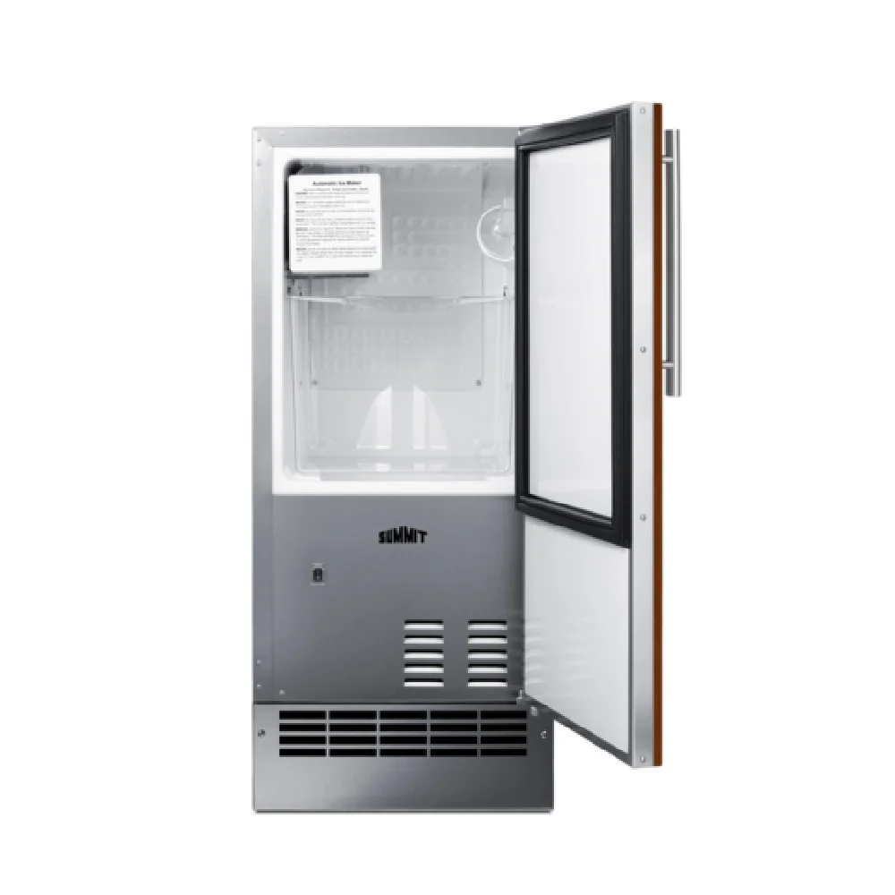 Summit BIM26H34IF Drain-free Icemaker Stainless Steel Manual Defrost 25 Lb/Day Summit BIM26H34IF Drain-free Icemaker Stainless Steel Manual Defrost 25 Lb/Day