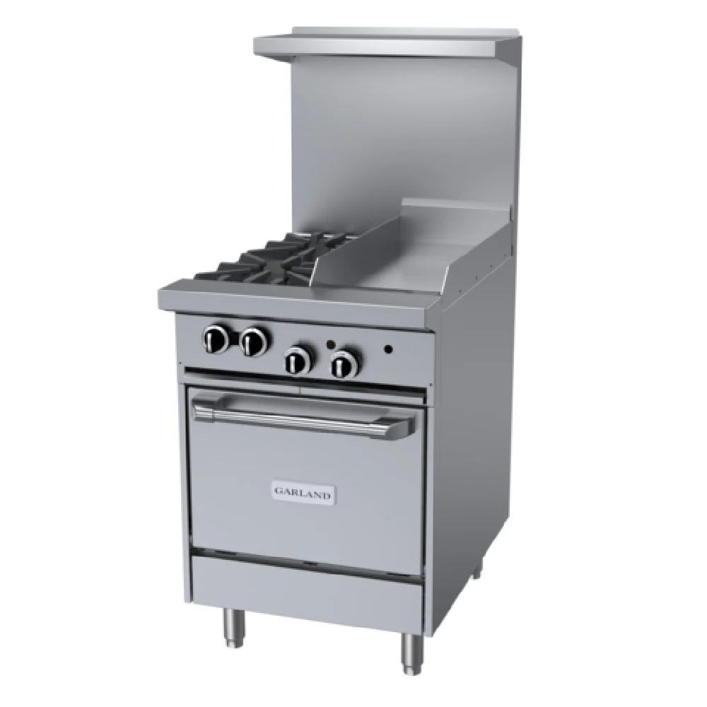 Garland G24-2G12L_LP 24 Inch Gas Range with 2 Burners 66000 BTU and Griddle Garland G24-2G12L_LP 24 Inch Gas Range with 2 Burners 66000 BTU and Griddle