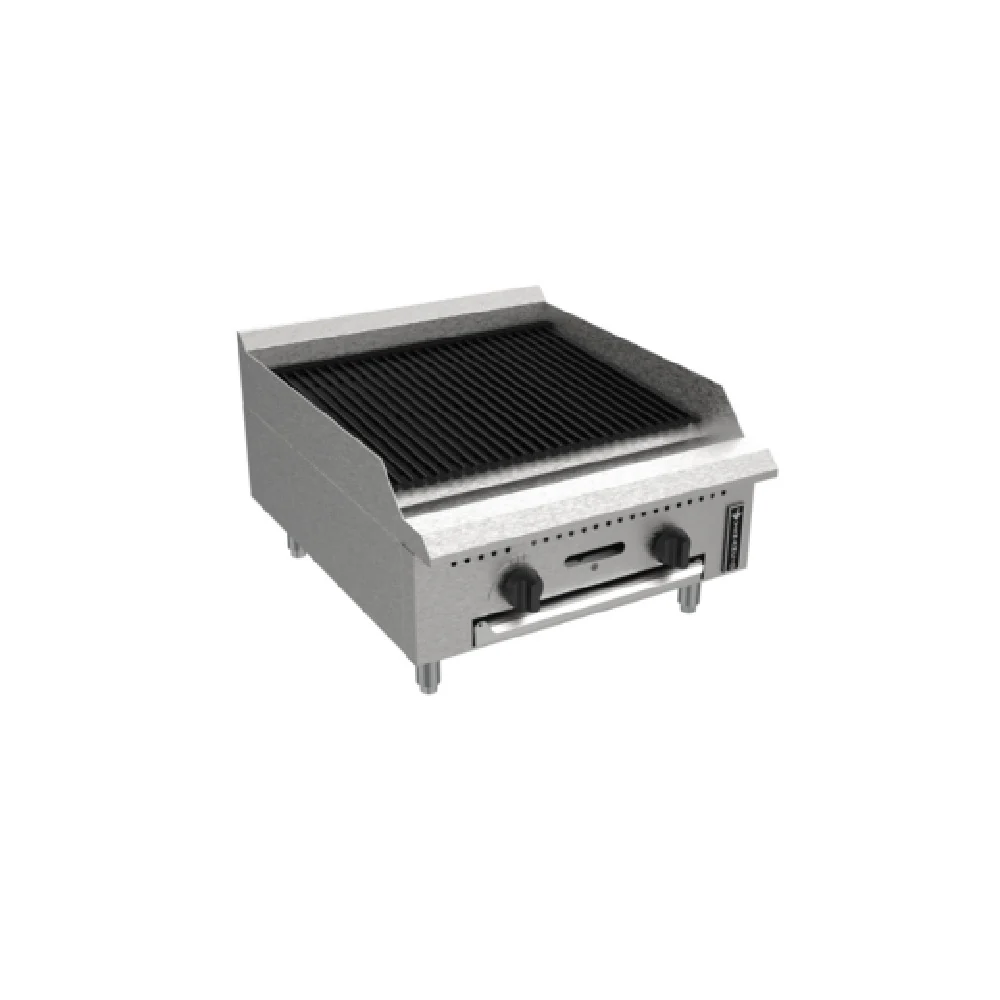 Venancio PCB24G-CT_LP 24 Inch Prime Radiant Charbroiler Gas Countertop 2 Burners 60000 BTU Venancio PCB24G-CT_LP 24 Inch Prime Radiant Charbroiler Gas Countertop 2 Burners 60000 BTU