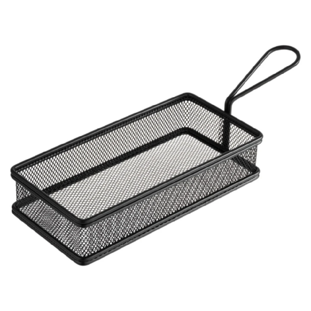 Libbey APS 40628 8-1/2 Inch Fry Basket Dishwasher Safe Black Matte Stainless Steel Libbey APS 40628 8-1/2 Inch Fry Basket Dishwasher Safe Black Matte Stainless Steel