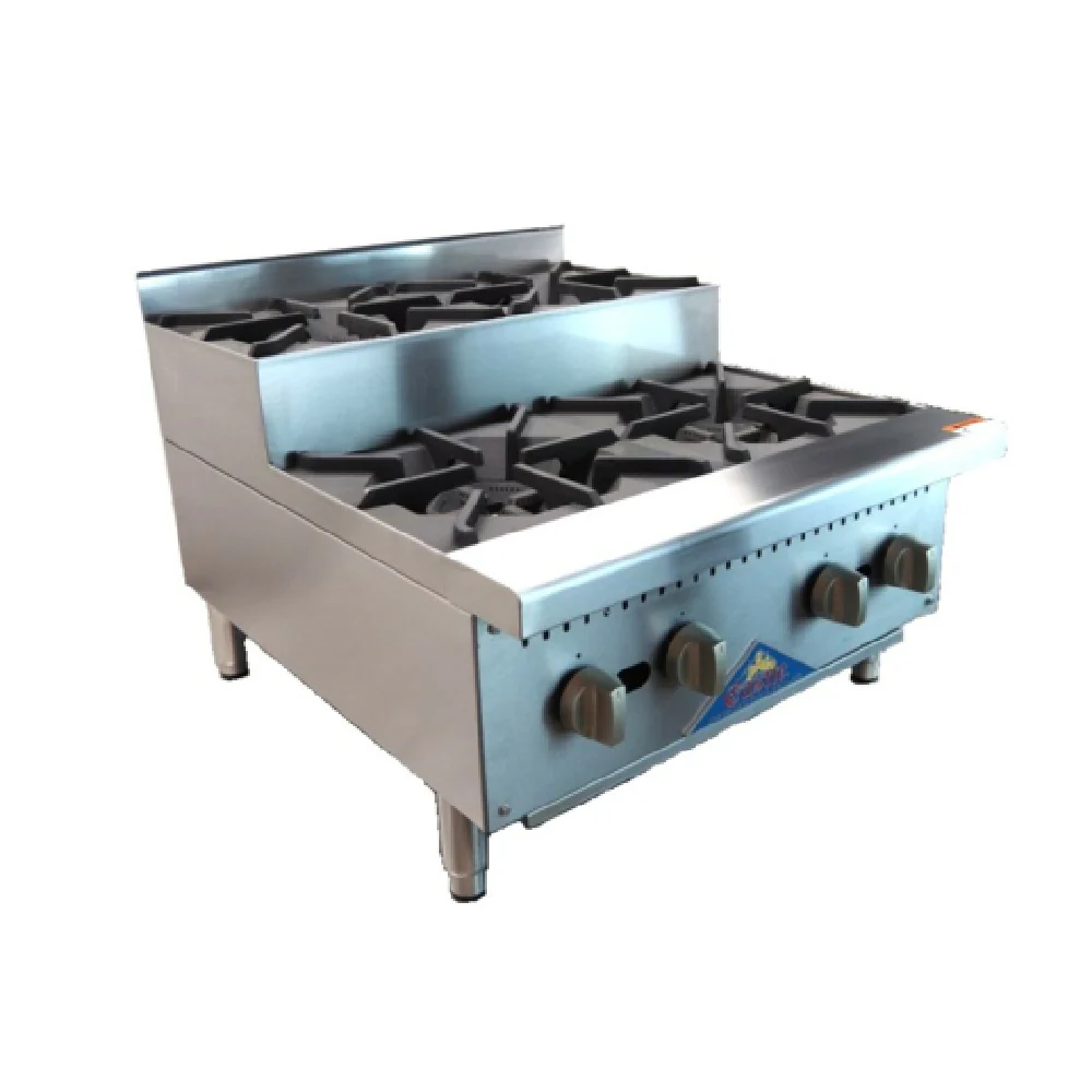 Comstock-Castle CSSUHP24 24 Inch Gas Hotplate with Cast Iron Burners 120000 BTU