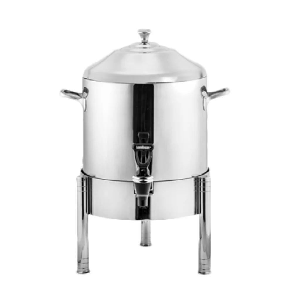 Steelite 5370S422 14 Inch Double Wall Coffee Urn 2.0 Gal Stainless Steel with Dripless Spigot Steelite 5370S422 14 Inch Double Wall Coffee Urn 2.0 Gal Stainless Steel with Dripless Spigot