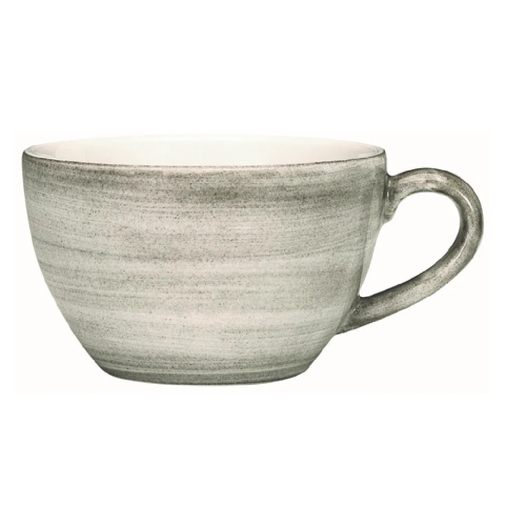 BauscherHepp 275285-820299 Café-Au-Lait Cup 11.8 Oz. Ceramica Gray