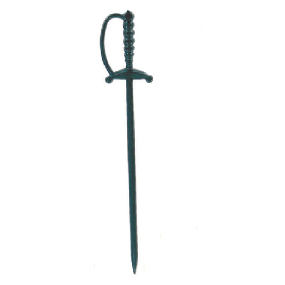 Spill-Stop 400-02 3 Inch Sword Picks Plastic Black - 1,000 Picks per Case