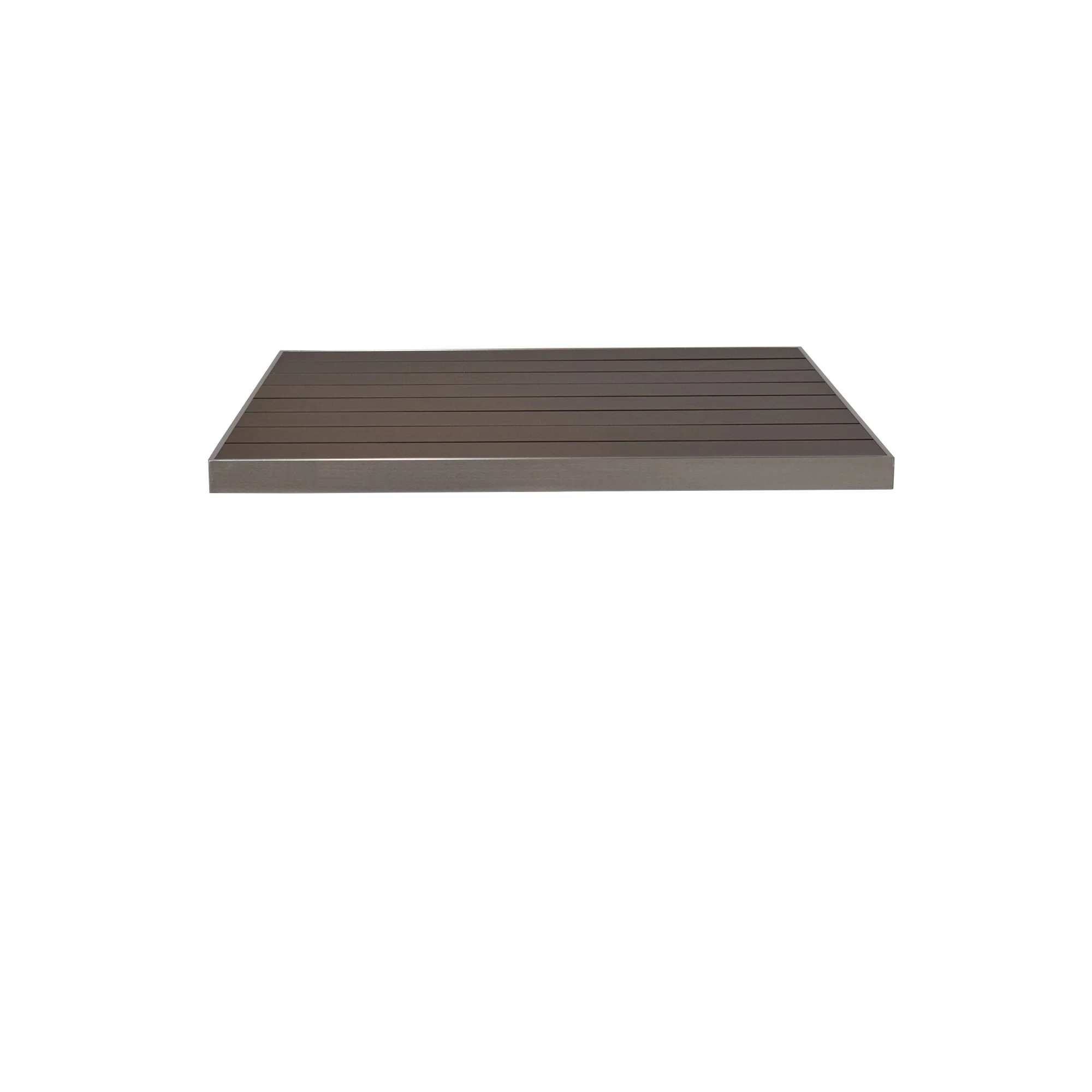 emuamericas, llc A1492-06-402 35 Inch Square Table Top Outdoor Wood-look Aluminum emuamericas, llc A1492-06-402 35 Inch Square Table Top Outdoor Wood-look Aluminum