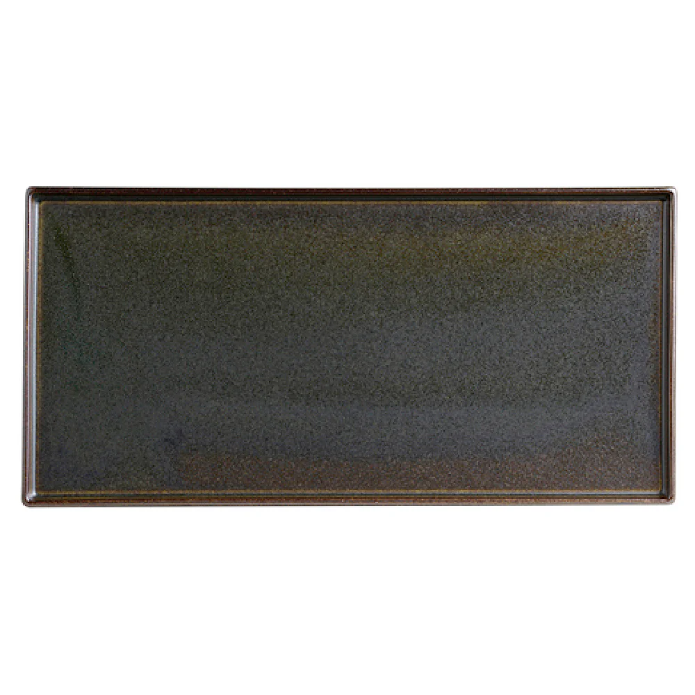 Steelite 6413MY018 11 Inch Rectangle Tray Wabi Sabi Slate Porcelain