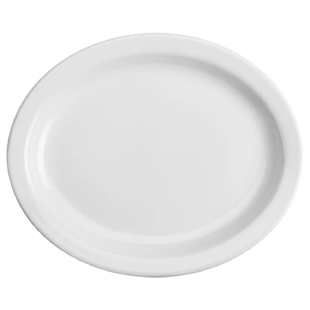 Steelite HL26210000 12-3/8 Inch Platter Oval Narrow Rim China Arctic White Steelite HL26210000 12-3/8 Inch Platter Oval Narrow Rim China Arctic White