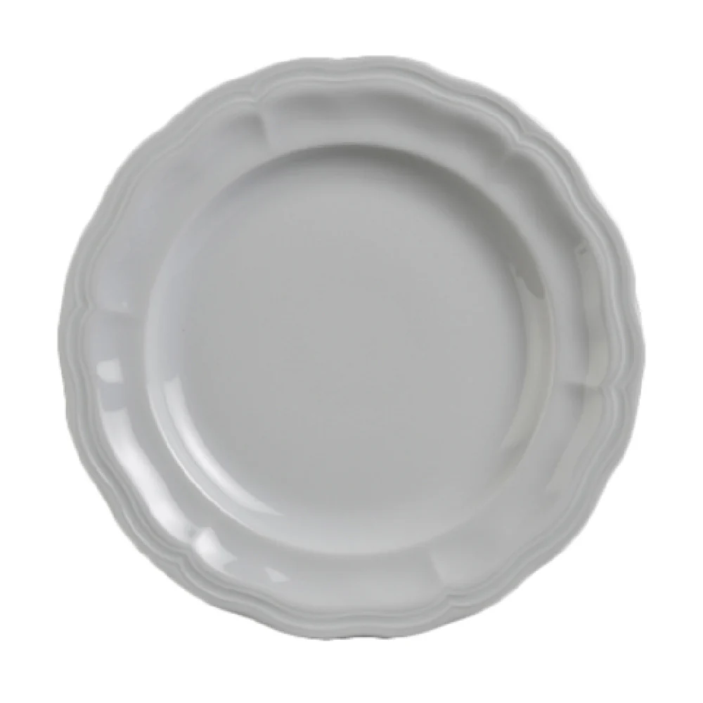 Steelite 6640V922 9.0 Inch Round Plate Porcelain Queen Ann Pillivuyt