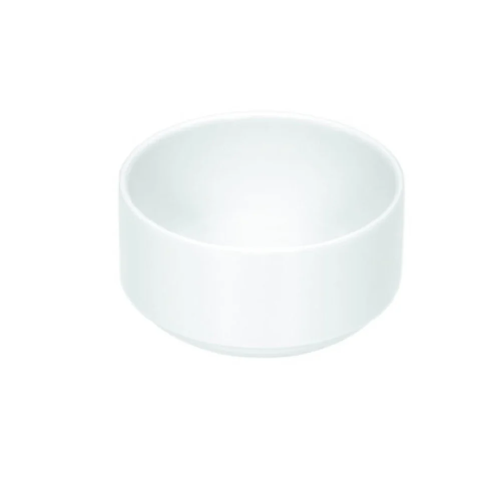 BauscherHepp 466526-730248 8.3 Oz Cream Soup Cup Round Porcelain Blush Dark Orange