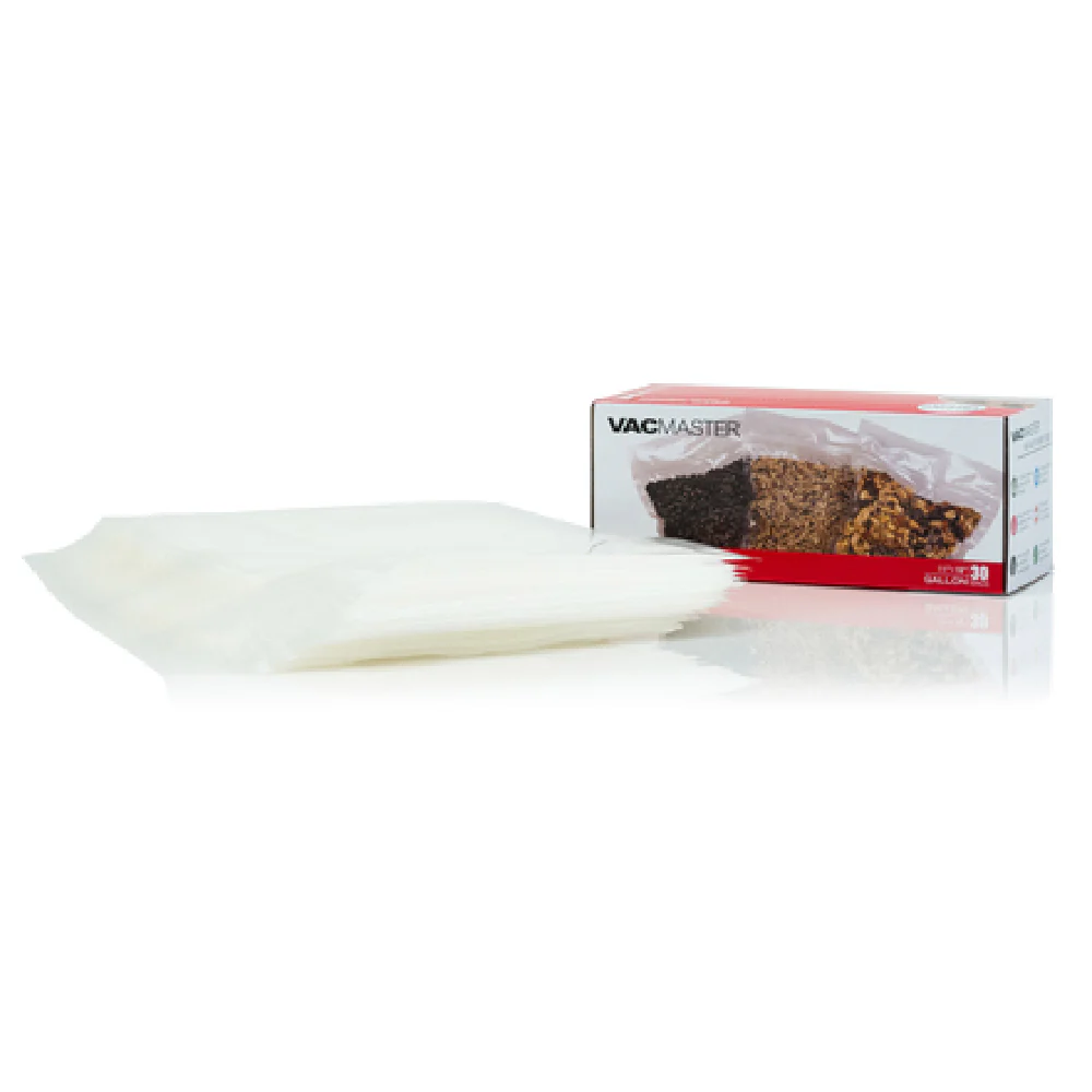 VacMaster 948503 11 Inch Full Mesh Zipper Vacuum Seal Bags with Patented Mesh Technology