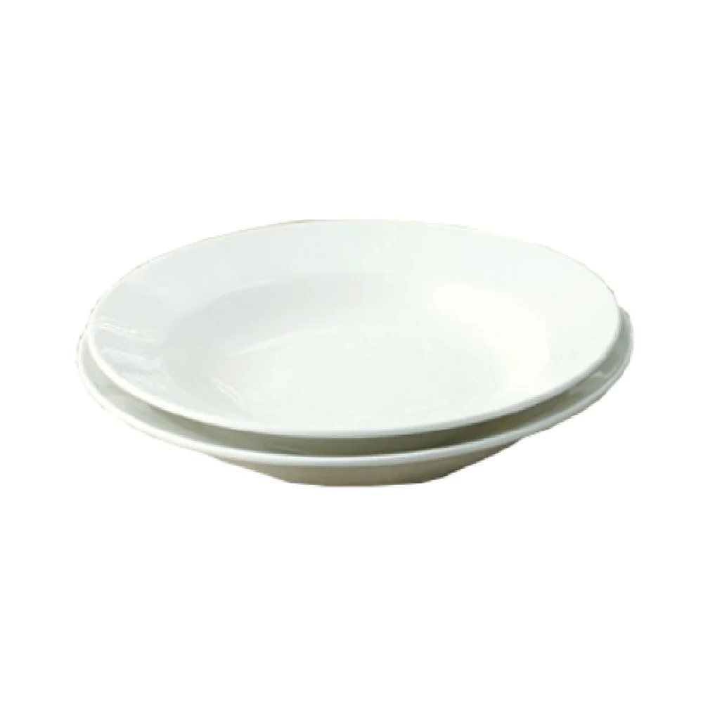 Yanco PS-120 12 Inch 30 Oz Round Pasta Bowl Porcelain White - 12 Bowls