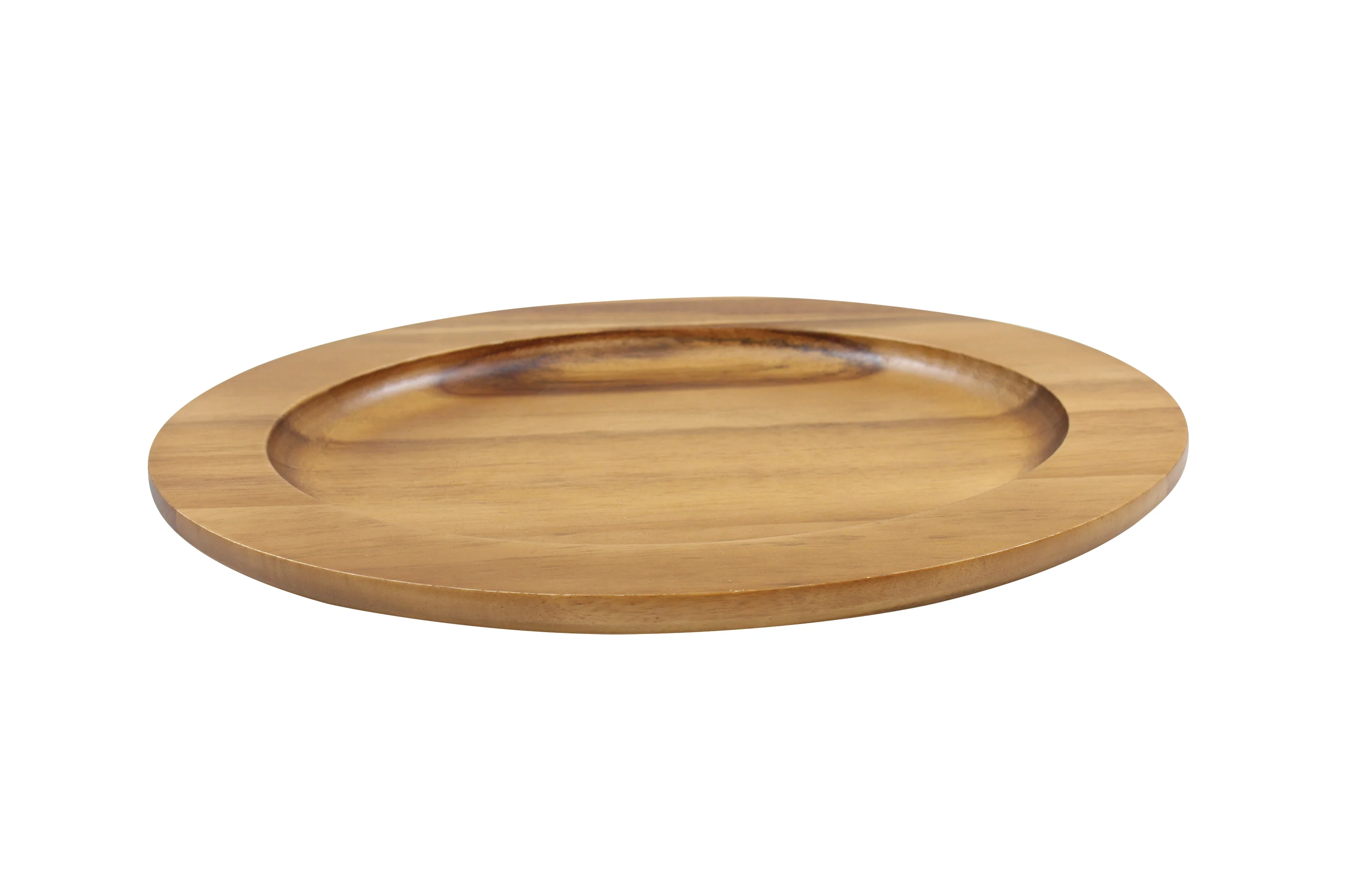 Tablecraft CW30127 12-1/2 Inch Acacia Underliner Oval Wood with Heat Resistance