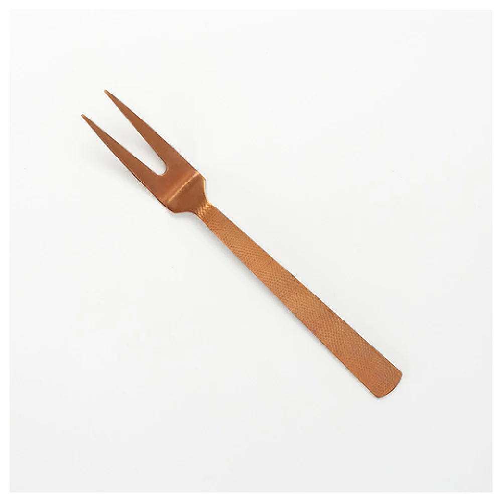 American Metalcraft BVHF10 10 Inch Cold Meat Fork Hammered Vintage Bronze Finish