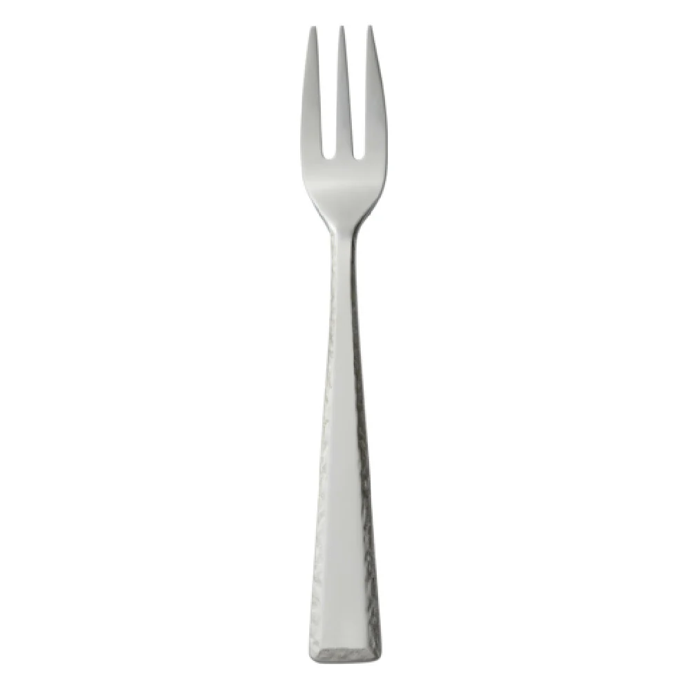 Libbey 926 029 6-1/8 Inch Cocktail Fork Hammered Finish Handle Heavy Weight 18/8 Stainless Steel