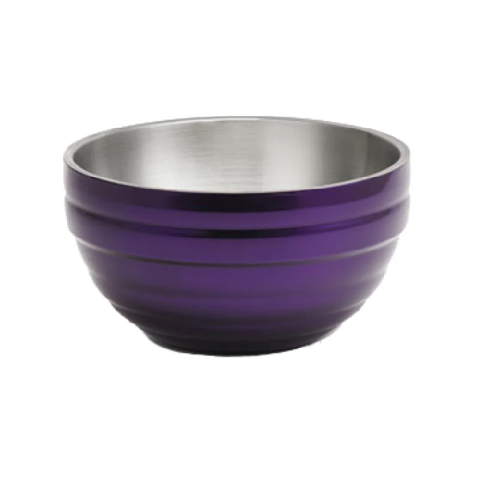 Vollrath 4656965 10.1 Quart Round Insulated Serving Bowl Stainless Steel Passion Purple Finish Vollrath 4656965 10.1 Quart Round Insulated Serving Bowl Stainless Steel Passion Purple Finish