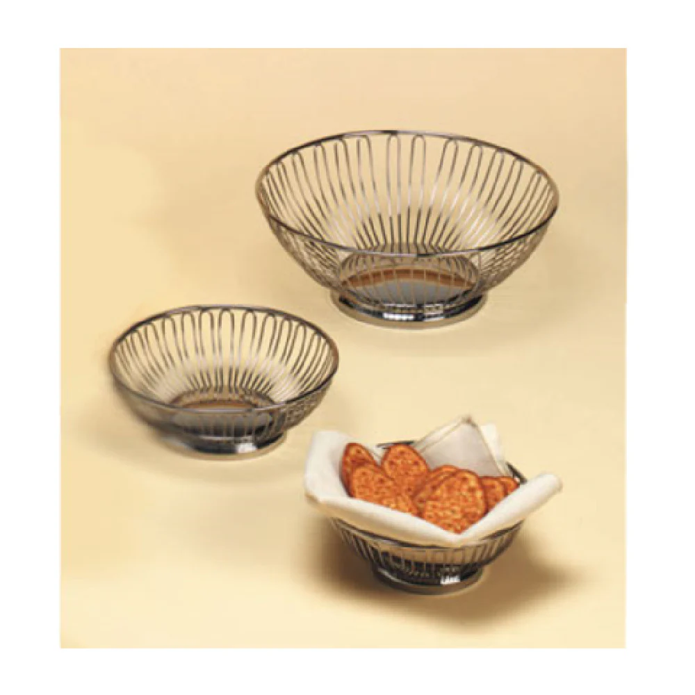 American Metalcraft BSS7 6-5/8 Inch Diameter Round Basket Stainless Steel