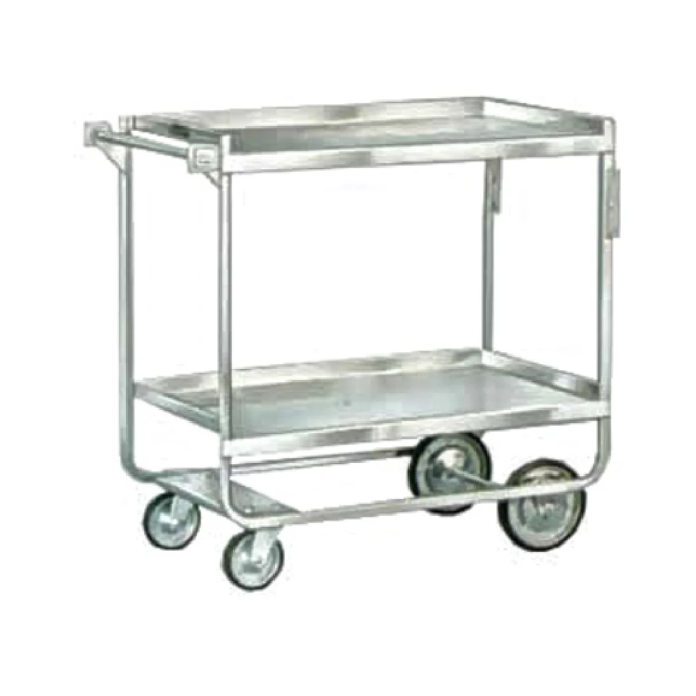 Lakeside 543 38 Inch Utility Cart Stainless Steel with 2 Shelves Lakeside 543 38 Inch Utility Cart Stainless Steel with 2 Shelves