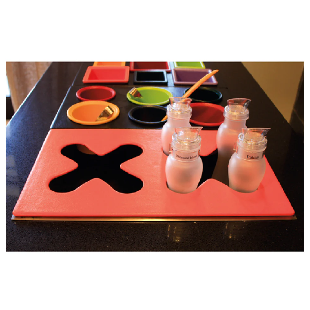 GET Enterprises T0BSDBTG 21-11/16 Inch Single Tile with 2 X Cutouts Aluminum Tangerine GET Enterprises T0BSDBTG 21-11/16 Inch Single Tile with 2 X Cutouts Aluminum Tangerine