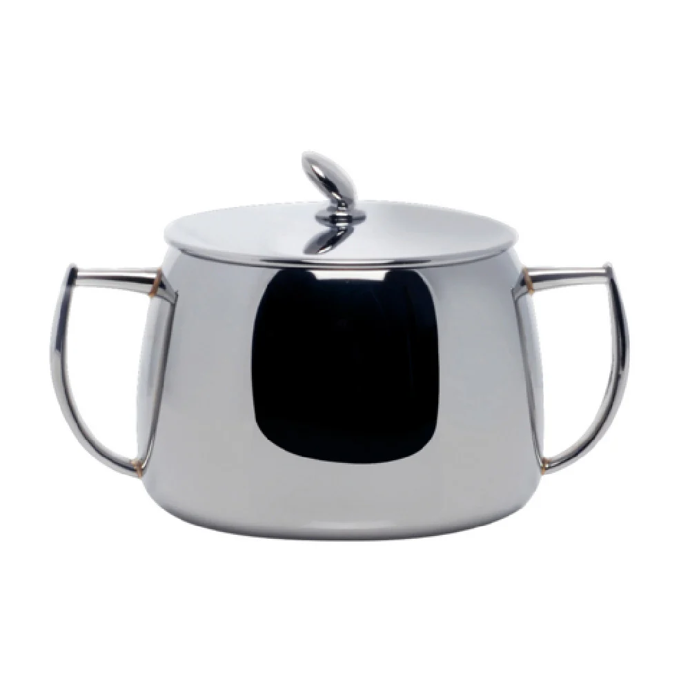 Steelite 5600J111 8.0 Oz Sugar Bowl with Handles and Lid Stainless Steel Steelite 5600J111 8.0 Oz Sugar Bowl with Handles and Lid Stainless Steel