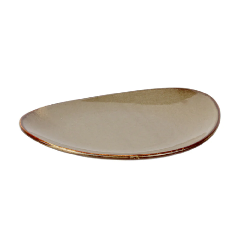 Bon Chef 2300024P 8-1/2 Inch Tavola Salad Plate Free Form Porcelain Reactive Grey Bon Chef 2300024P 8-1/2 Inch Tavola Salad Plate Free Form Porcelain Reactive Grey