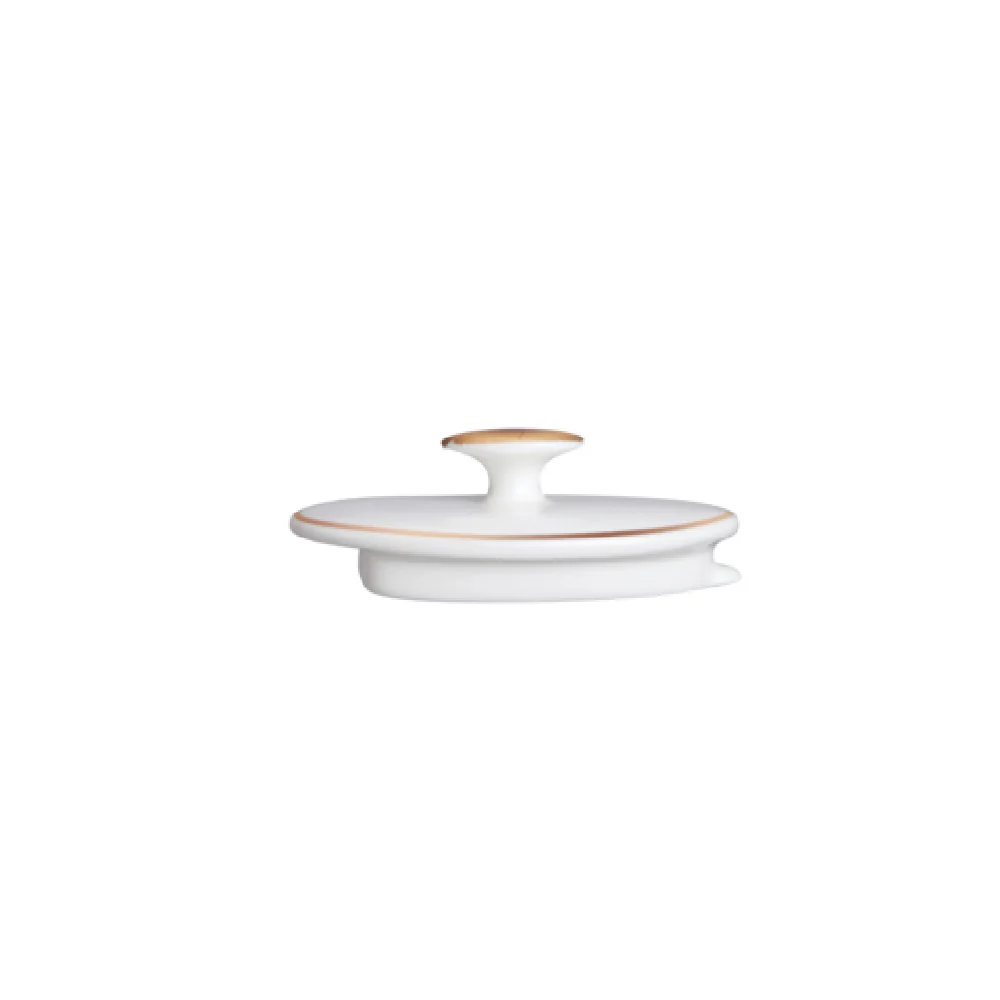 Steelite 82125AND0337L 3.875 Inch Oval Teapot Lid Quanta Bone China